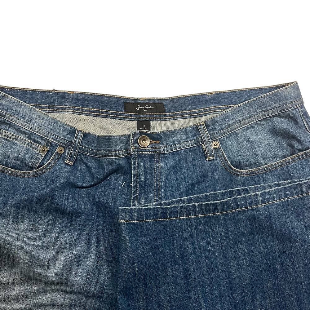 VINTAGE Sean John‎ Shorts Mens Size 40 Blue Baggy Denim Hip Hip Y2K
